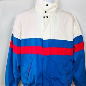VTG 90s Expeditions Jacket BLOCK Red White Blue L